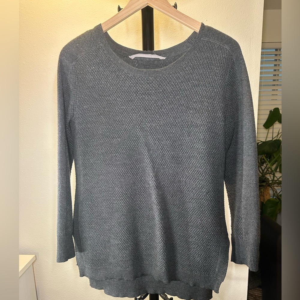 Athleta - Gray Textured Sweater, Size Small